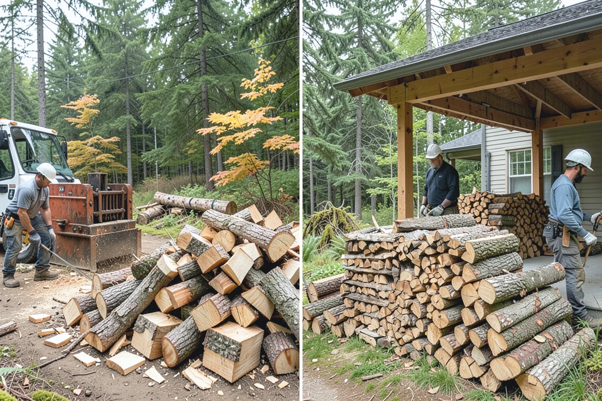 Seasoned Firewood in Skykomish, King County, WA - We split wood and stack it for air-drying