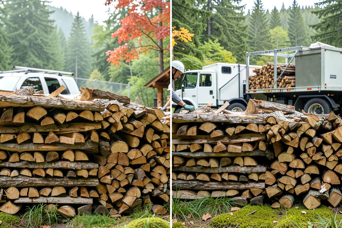 Seasoned Firewood in Snoqualmie, King County, WA - We split wood and stack it for air-drying