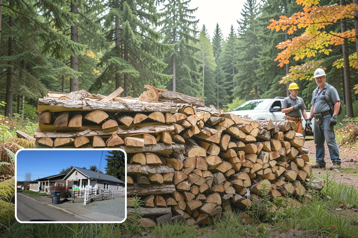 Seasoned Firewood in South Prairie, Pierce County, WA - Dried to a genuinely burnable moisture level