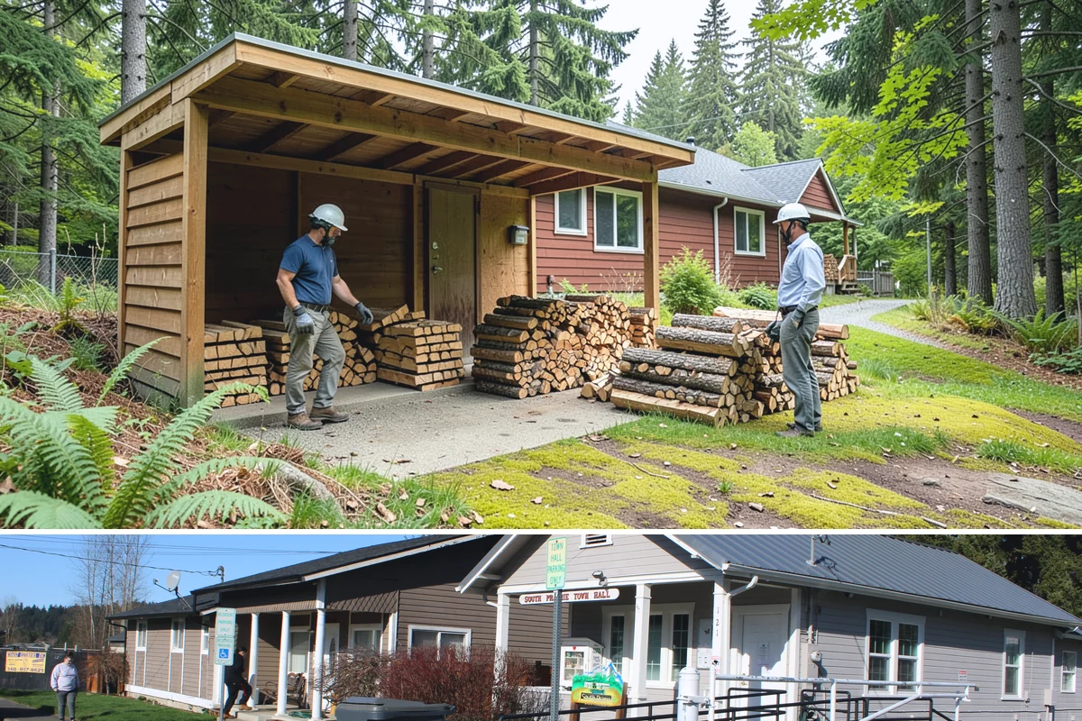Seasoned Firewood in South Prairie, Pierce County, WA - Buy seasoned wood in late summer and fall when it has had a full drying season and is at its best.