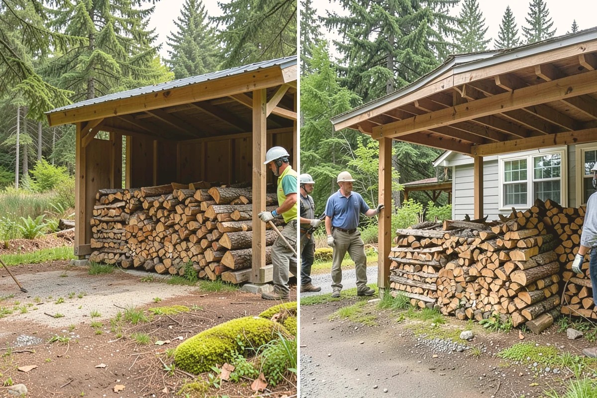 Seasoned Firewood in Stanwood, Snohomish County, WA - We split wood and stack it for air-drying