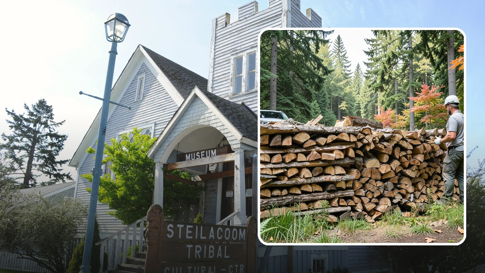Seasoned Firewood in Steilacoom, Pierce County, WA - Our seasoned firewood has been air-dried long enough to burn readily, making it a smart, cost-effective choice for the wet...