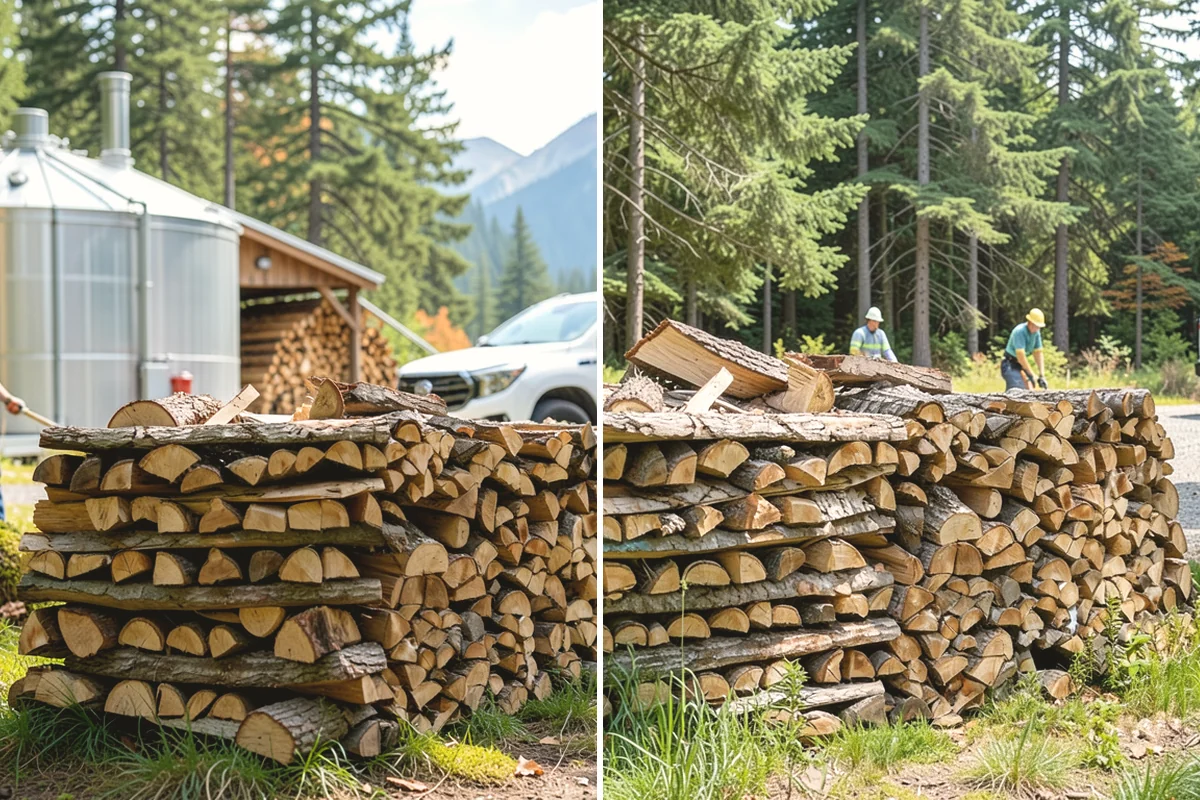 Seasoned Firewood in Tacoma, Pierce County, WA - We split wood and stack it for air-drying
