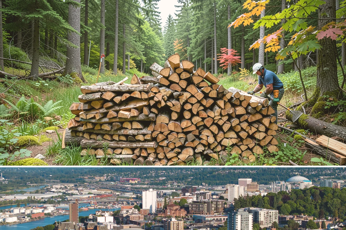 Seasoned Firewood in Tacoma, Pierce County, WA - Buy seasoned wood in late summer and fall when it has had a full drying season and is at its best.
