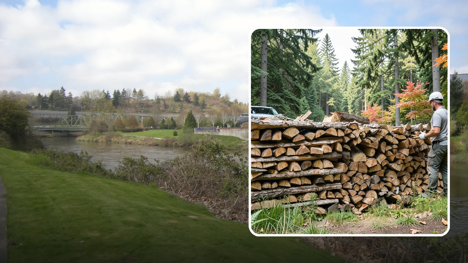 Seasoned Firewood in Tukwila, King County, WA - Our seasoned firewood has been air-dried long enough to burn readily, making it a smart, cost-effective choice for the wet...