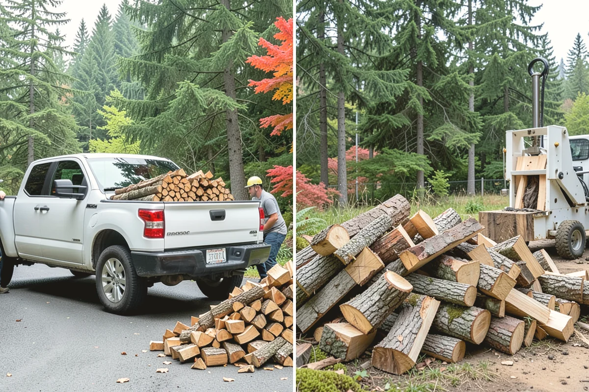 Seasoned Firewood in Tukwila, King County, WA - We split wood and stack it for air-drying