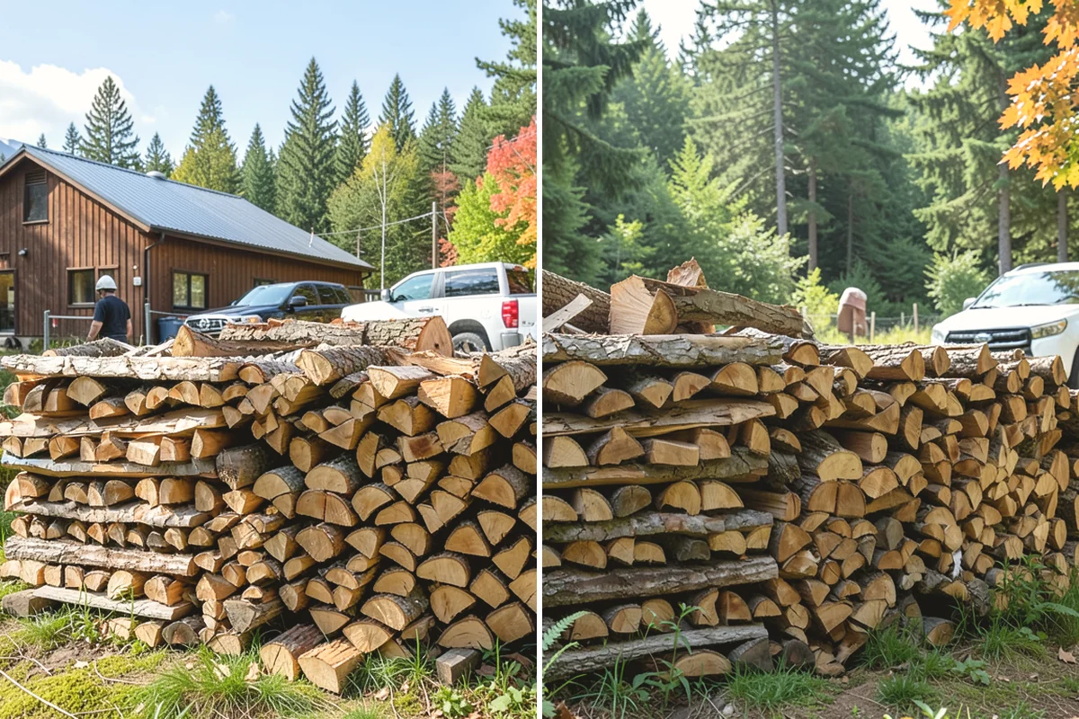 Seasoned Firewood in University Place, Pierce County, WA - We split wood and stack it for air-drying