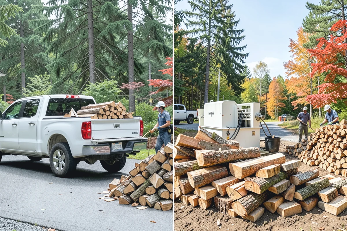Seasoned Firewood in Woodinville, King County, WA - We split wood and stack it for air-drying