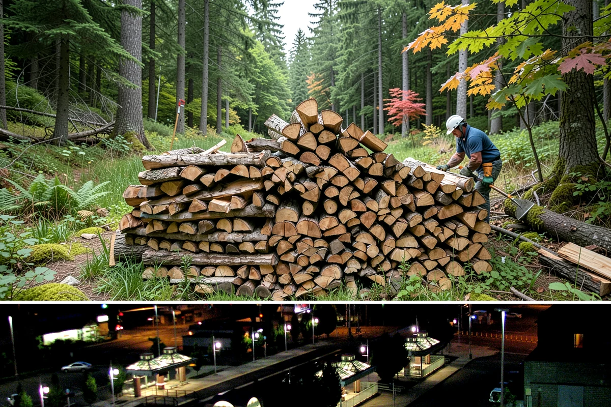 Small Bundle Firewood in Auburn, King County, WA - Demand climbs on cool spring and autumn evenings when a short fire is all you want.