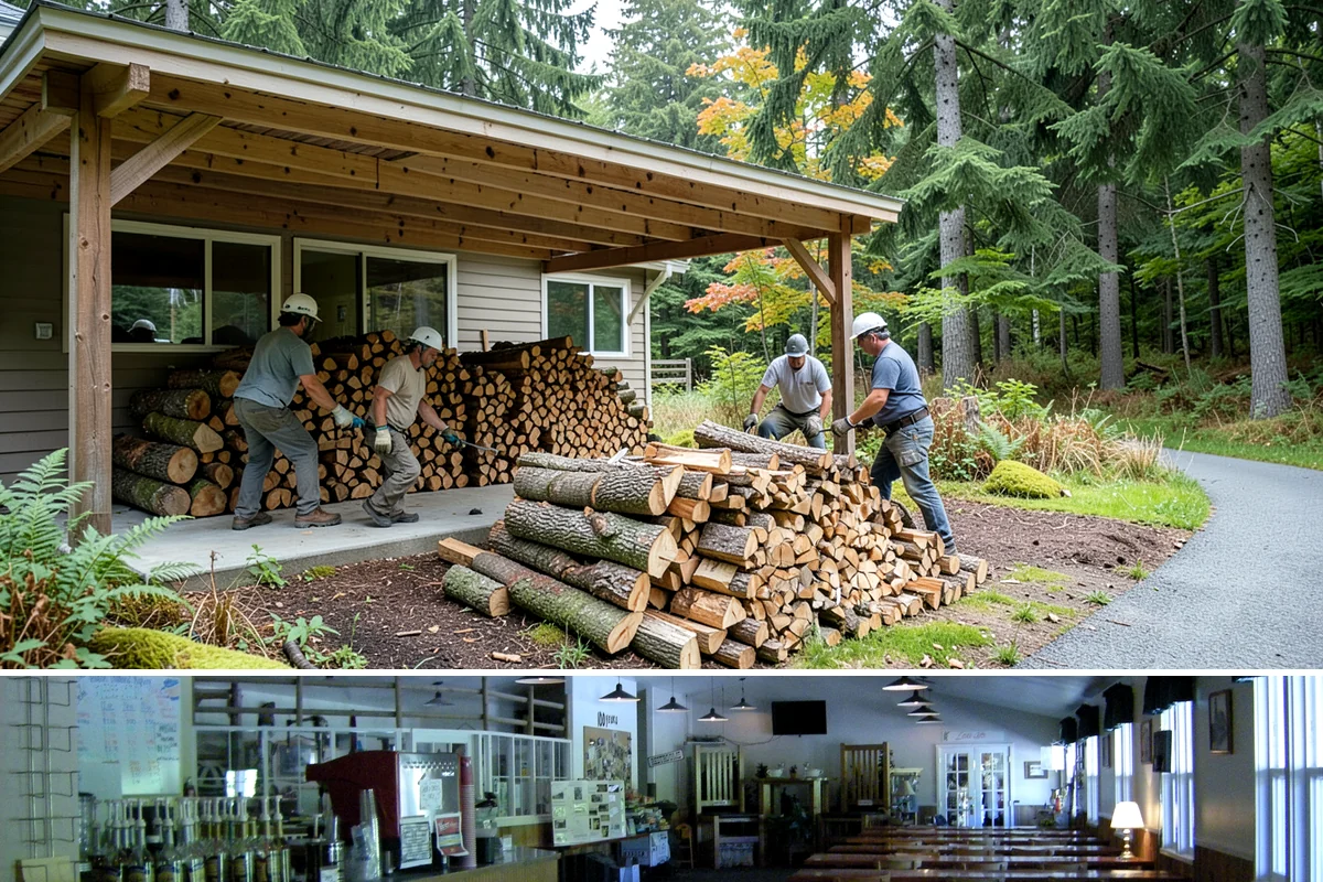 Small Bundle Firewood in Black Diamond, King County, WA - Demand climbs on cool spring and autumn evenings when a short fire is all you want.