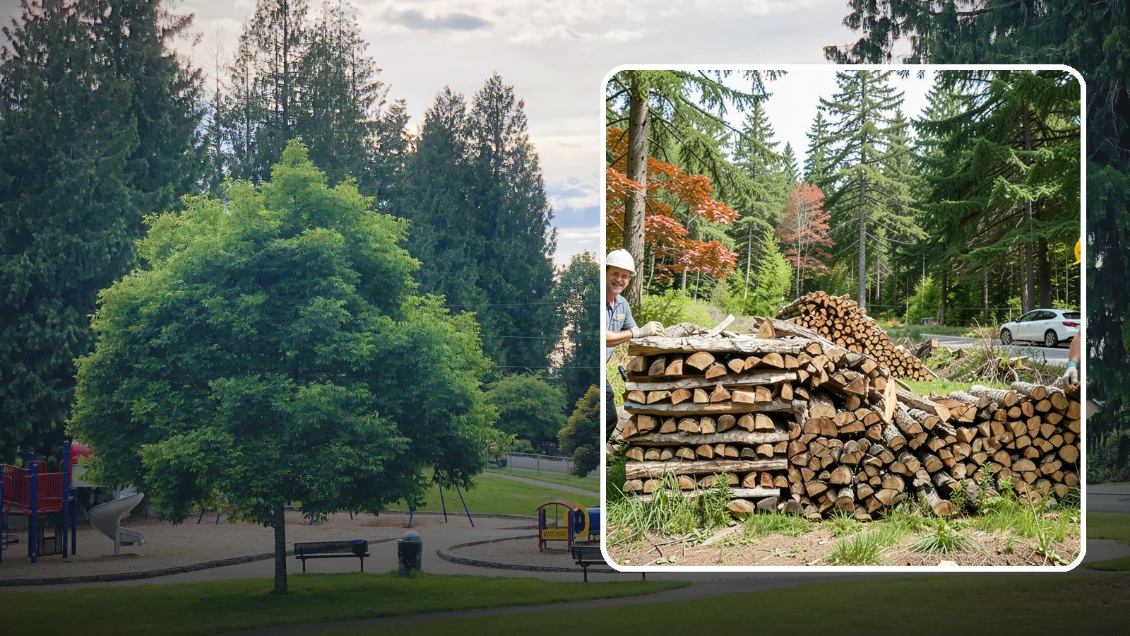 Small Bundle Firewood in Bonney Lake, Pierce County, WA - Compact mini-bundles perfect for a quick single-fire burn or a night around the fire pit.