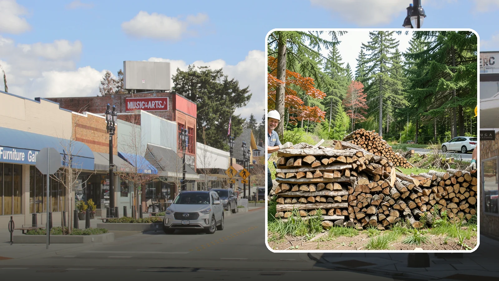 Small Bundle Firewood in Bothell, King County, WA - Compact mini-bundles perfect for a quick single-fire burn or a night around the fire pit.
