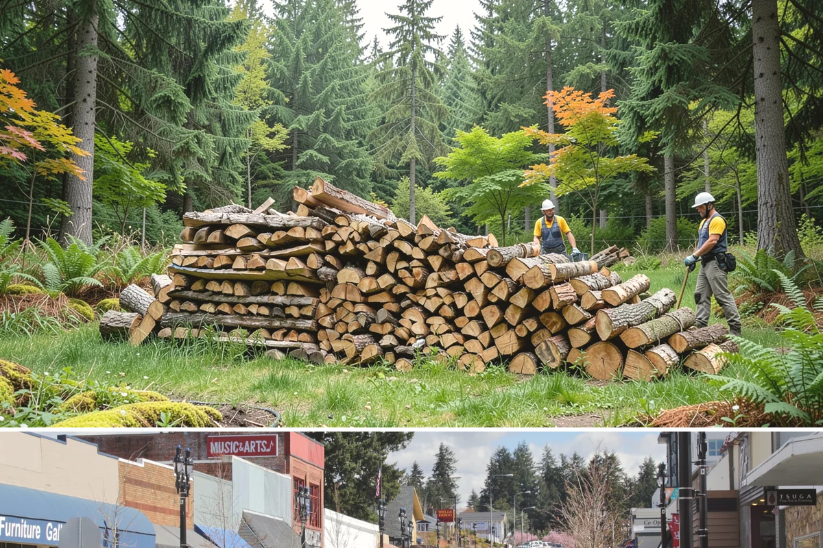 Small Bundle Firewood in Bothell, King County, WA - Demand climbs on cool spring and autumn evenings when a short fire is all you want.