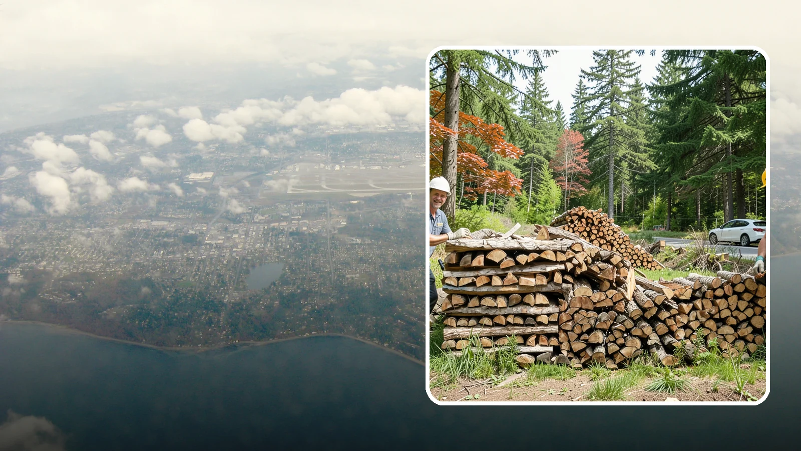 Small Bundle Firewood in Burien, King County, WA - Compact mini-bundles perfect for a quick single-fire burn or a night around the fire pit.
