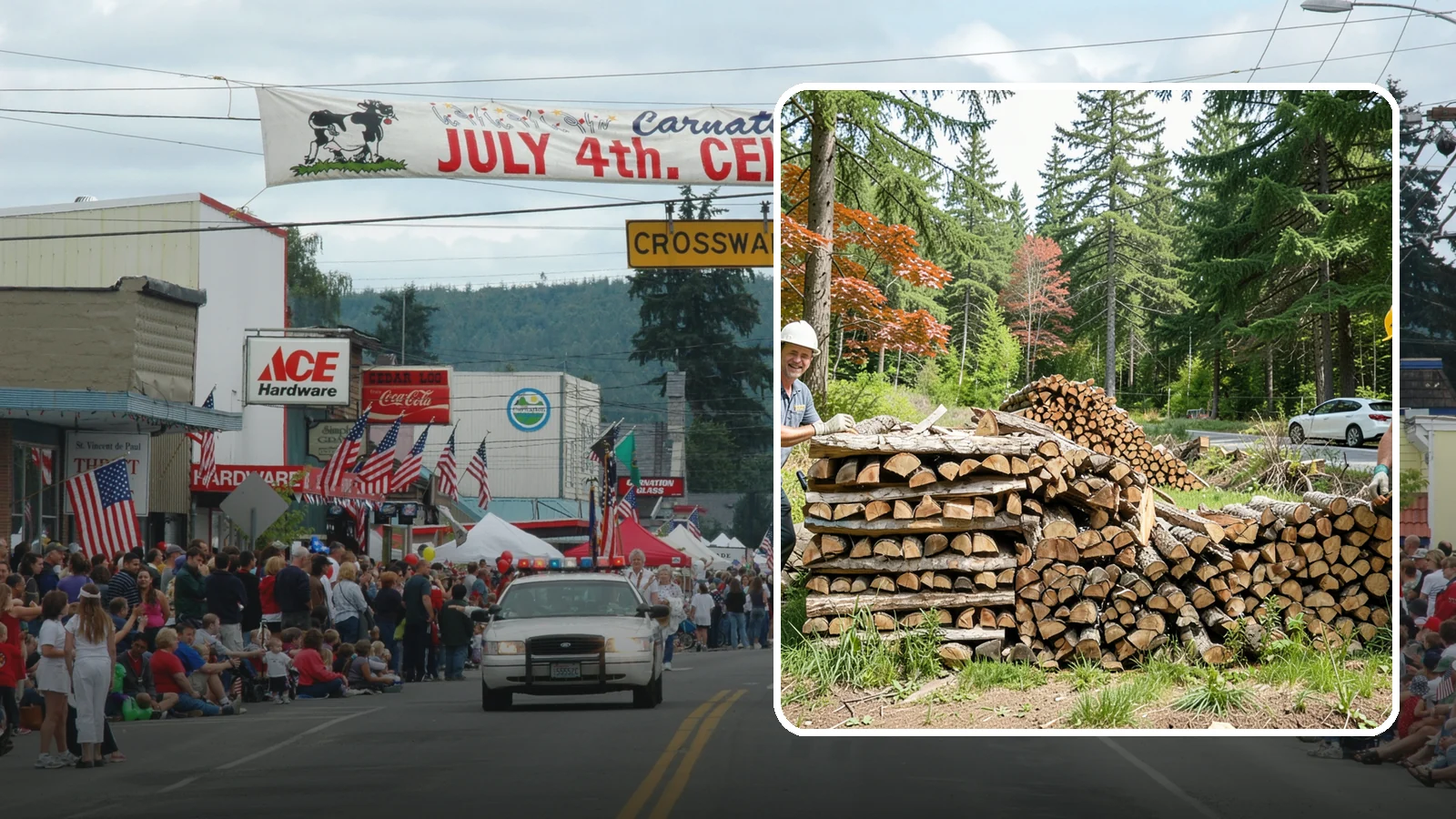 Small Bundle Firewood in Carnation, King County, WA - Compact mini-bundles perfect for a quick single-fire burn or a night around the fire pit.