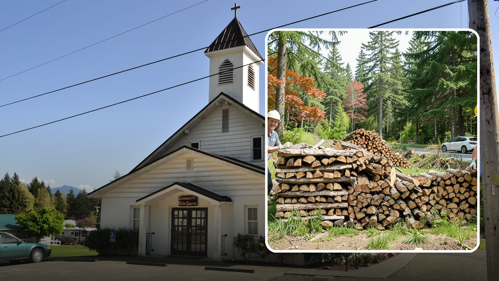 Small Bundle Firewood in Concrete, Skagit County, WA - Compact mini-bundles perfect for a quick single-fire burn or a night around the fire pit.