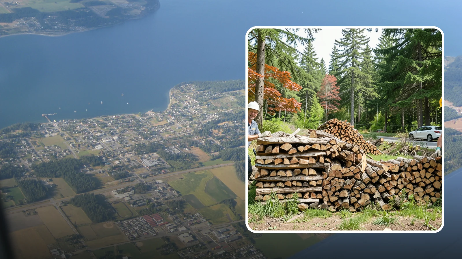 Small Bundle Firewood in Coupeville, Island County, WA - Compact mini-bundles perfect for a quick single-fire burn or a night around the fire pit.