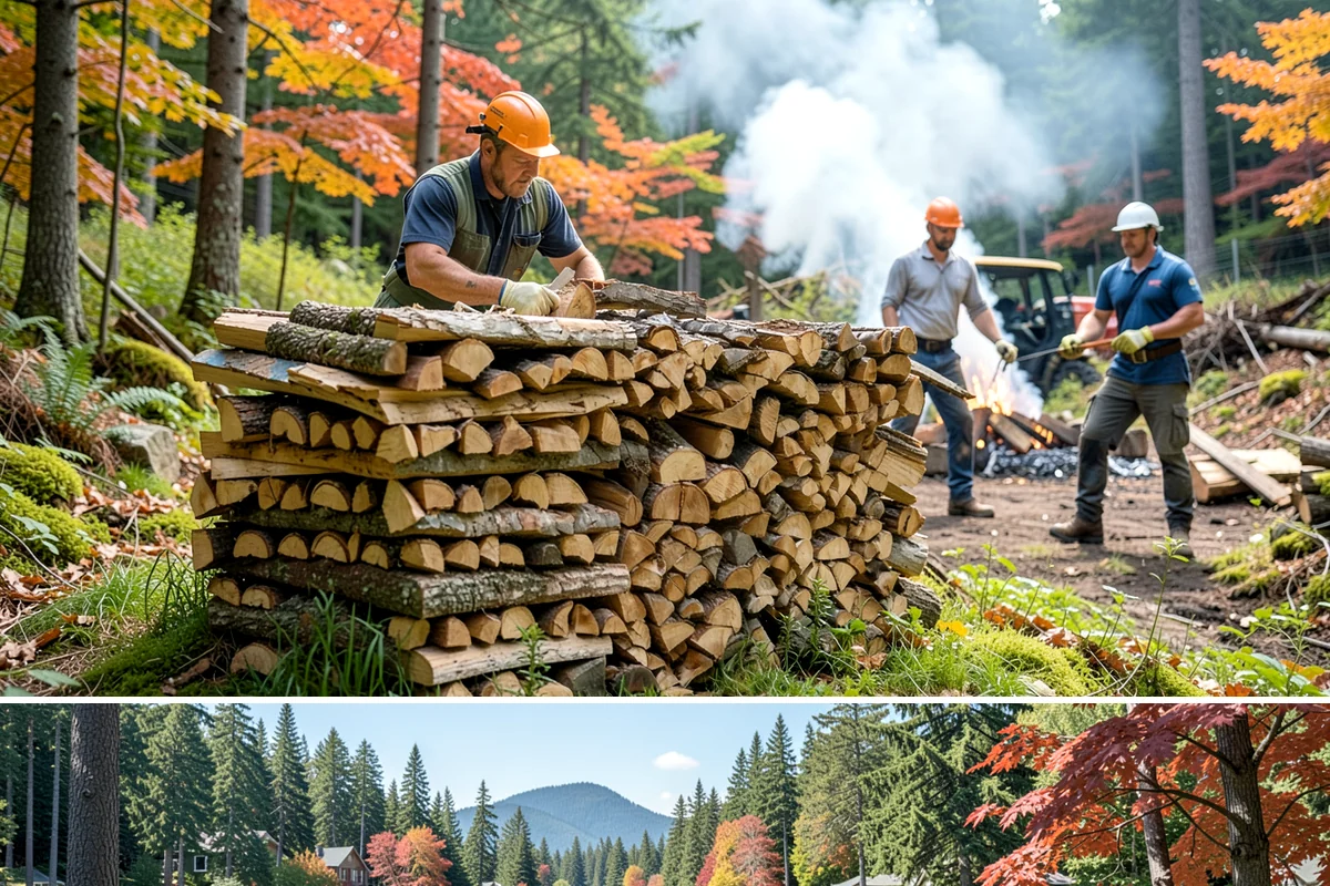 Small Bundle Firewood in Covington, WA - Demand climbs on cool spring and autumn evenings when a short fire is all you want.