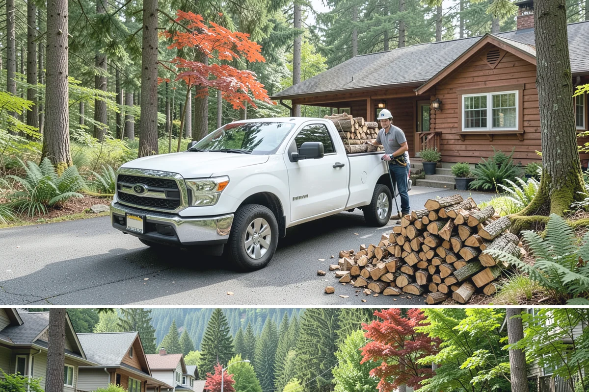 Small Bundle Firewood in Darrington, WA - Demand climbs on cool spring and autumn evenings when a short fire is all you want.