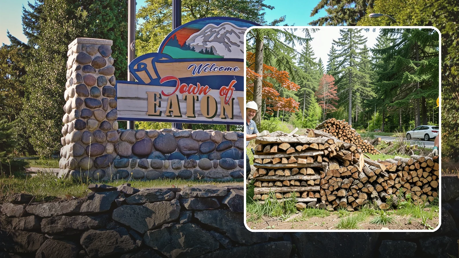 Small Bundle Firewood in Eatonville, WA - Compact mini-bundles perfect for a quick single-fire burn or a night around the fire pit.