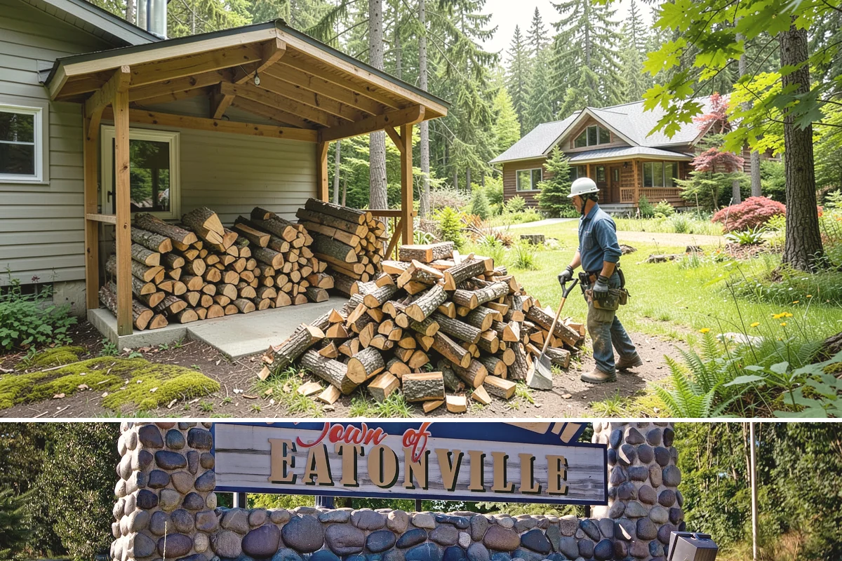 Small Bundle Firewood in Eatonville, WA - Demand climbs on cool spring and autumn evenings when a short fire is all you want.