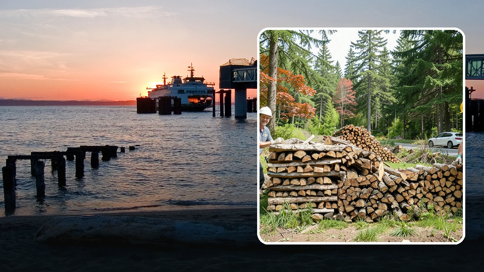 Small Bundle Firewood in Edmonds, Snohomish County, WA - Compact mini-bundles perfect for a quick single-fire burn or a night around the fire pit.