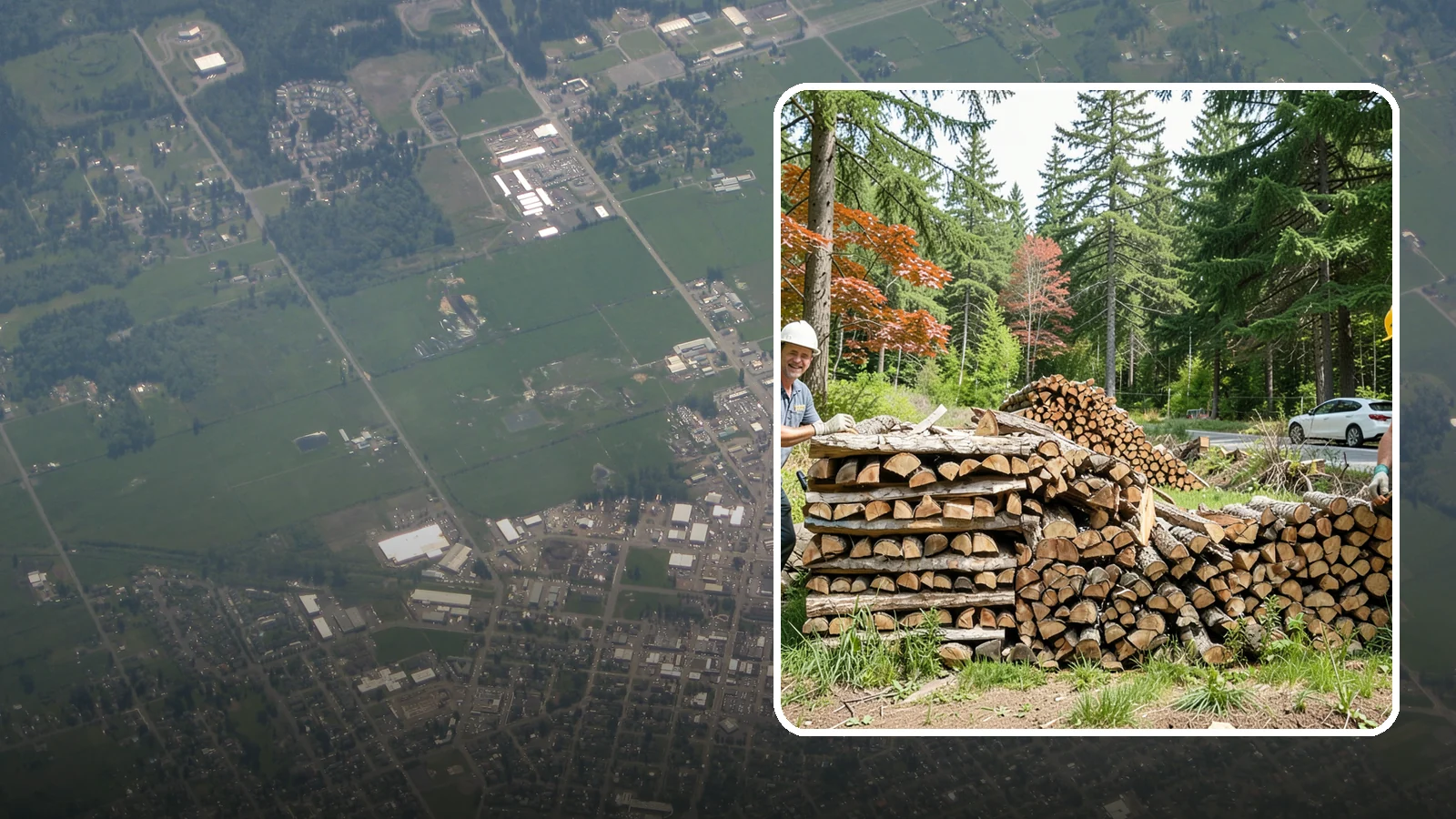 Small Bundle Firewood in Enumclaw, King County, WA - Compact mini-bundles perfect for a quick single-fire burn or a night around the fire pit.