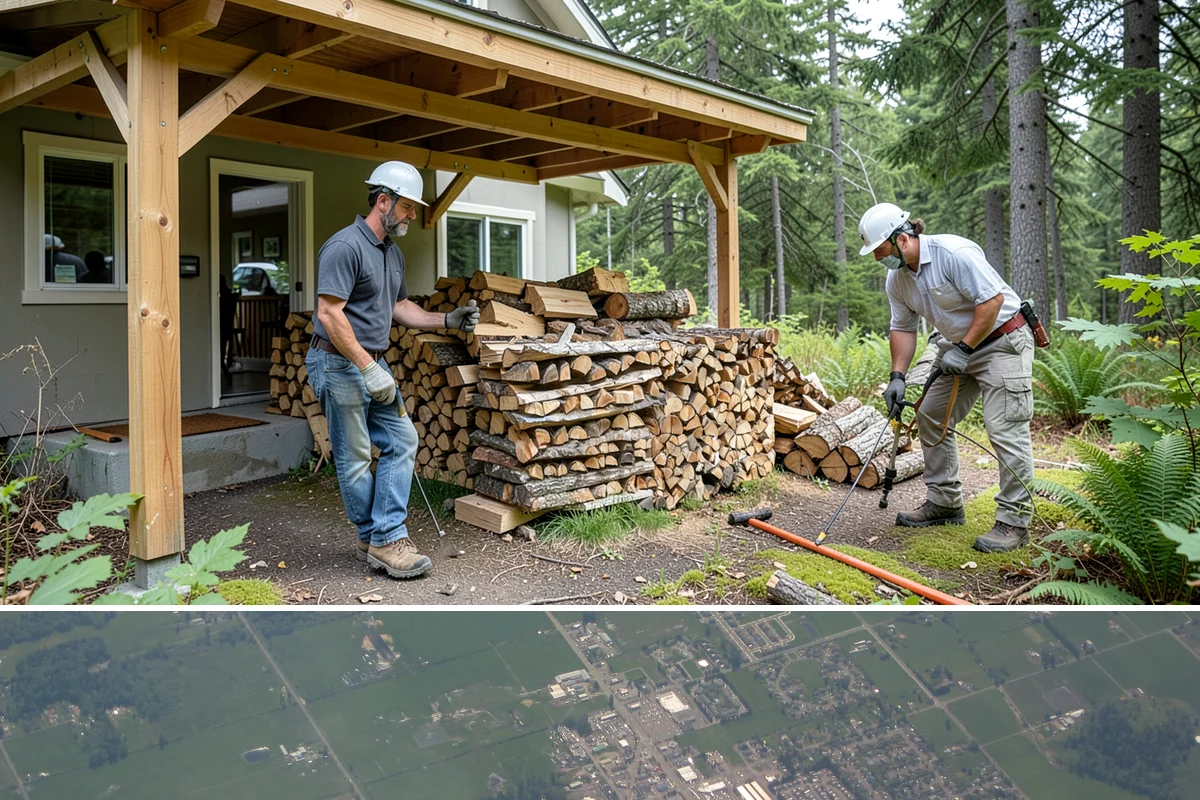 Small Bundle Firewood in Enumclaw, King County, WA - Demand climbs on cool spring and autumn evenings when a short fire is all you want.