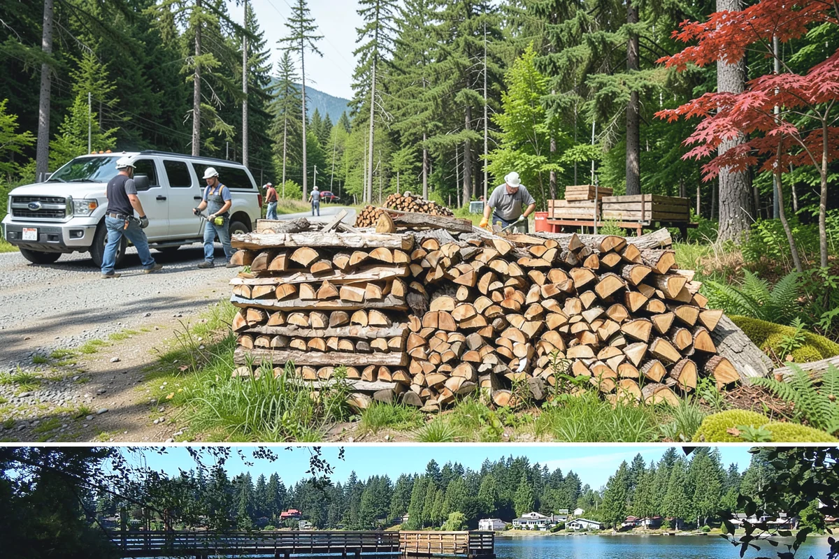 Small Bundle Firewood in Federal Way, King County, WA - Demand climbs on cool spring and autumn evenings when a short fire is all you want.