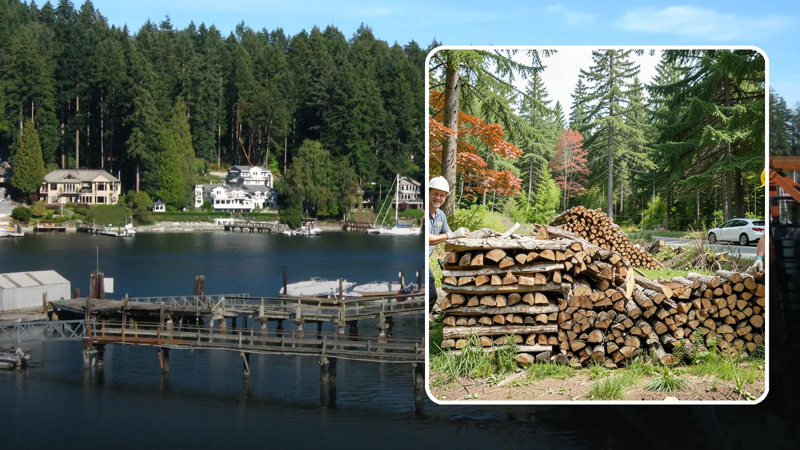 Small Bundle Firewood in Gig Harbor, Pierce County, WA - Compact mini-bundles perfect for a quick single-fire burn or a night around the fire pit.