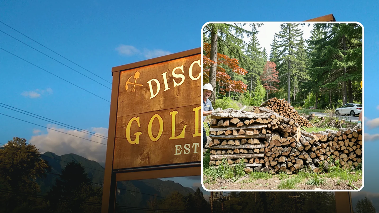 Small Bundle Firewood in Gold Bar, Snohomish County, WA - Compact mini-bundles perfect for a quick single-fire burn or a night around the fire pit.