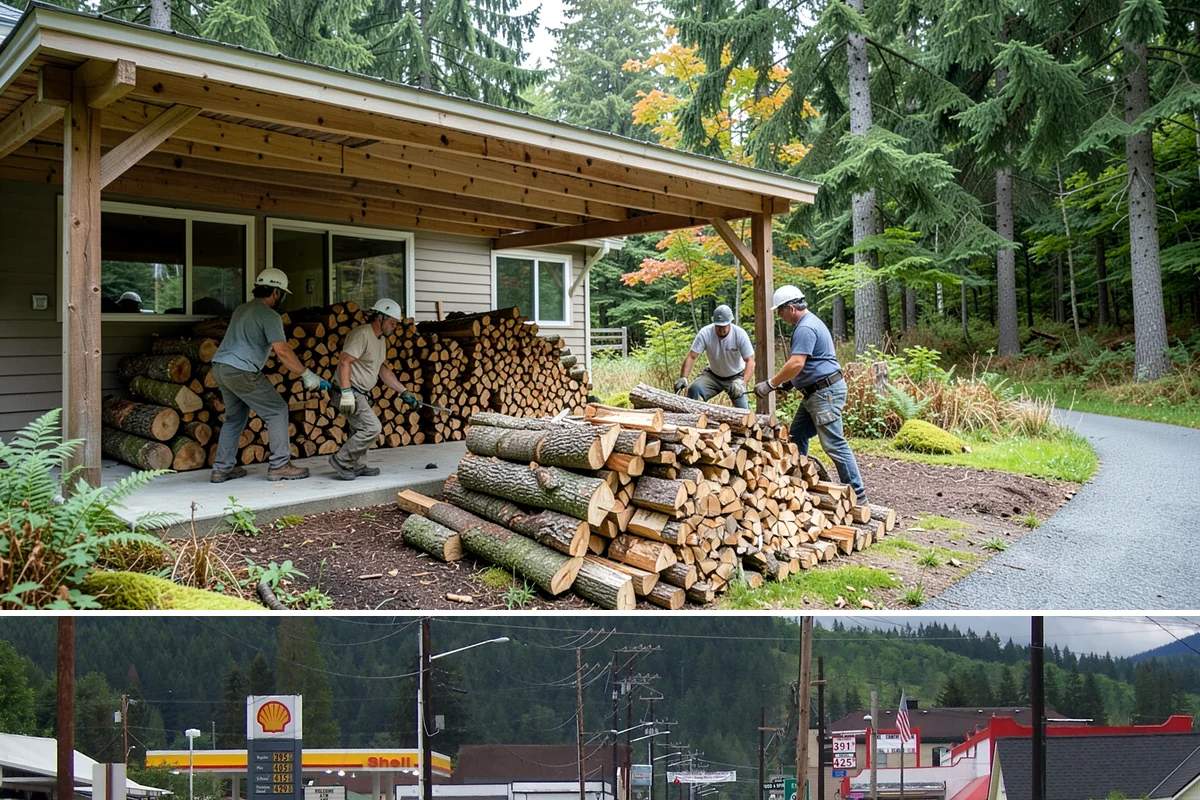 Small Bundle Firewood in Granite Falls, Snohomish County, WA - Demand climbs on cool spring and autumn evenings when a short fire is all you want.