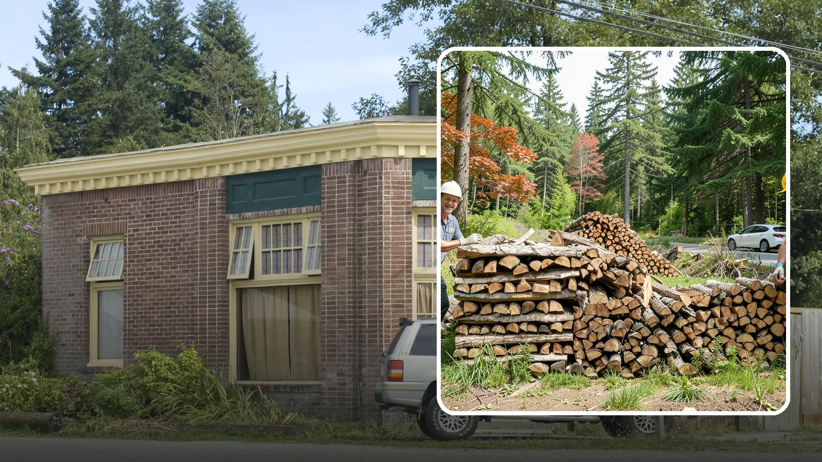 Small Bundle Firewood in Hamilton, Skagit County, WA - Compact mini-bundles perfect for a quick single-fire burn or a night around the fire pit.
