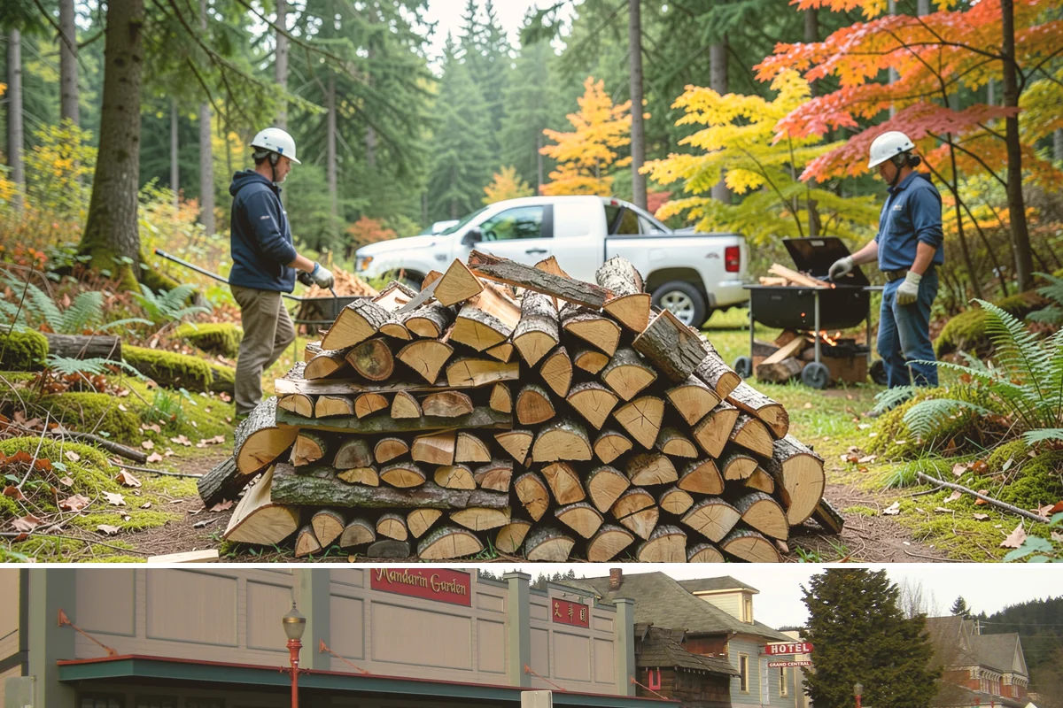 Small Bundle Firewood in Issaquah, King County, WA - Demand climbs on cool spring and autumn evenings when a short fire is all you want.