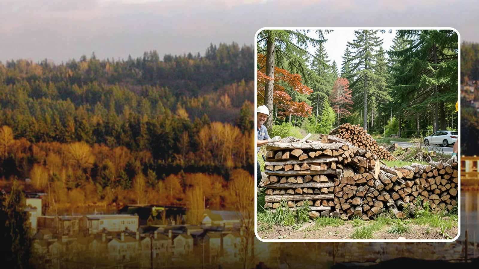 Small Bundle Firewood in Kenmore, King County, WA - Compact mini-bundles perfect for a quick single-fire burn or a night around the fire pit.