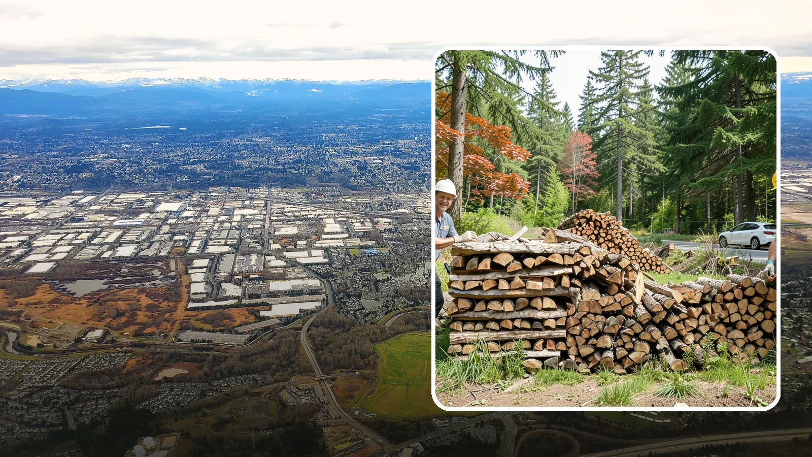 Small Bundle Firewood in Kent, King County, WA - Compact mini-bundles perfect for a quick single-fire burn or a night around the fire pit.