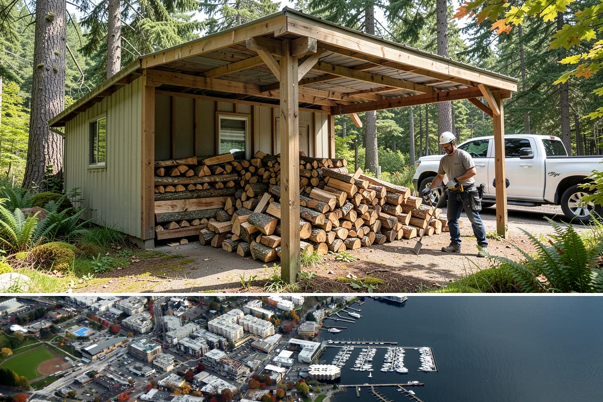 Small Bundle Firewood in Kirkland, King County, WA - Demand climbs on cool spring and autumn evenings when a short fire is all you want.