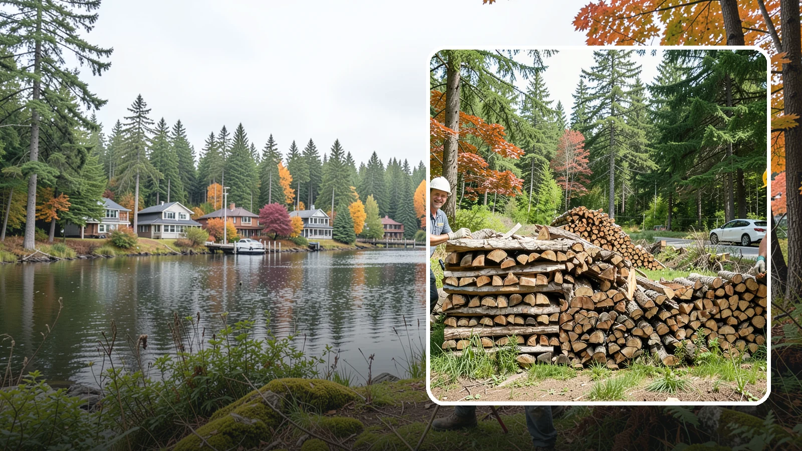 Small Bundle Firewood in La Conner, Skagit County, WA - Compact mini-bundles perfect for a quick single-fire burn or a night around the fire pit.