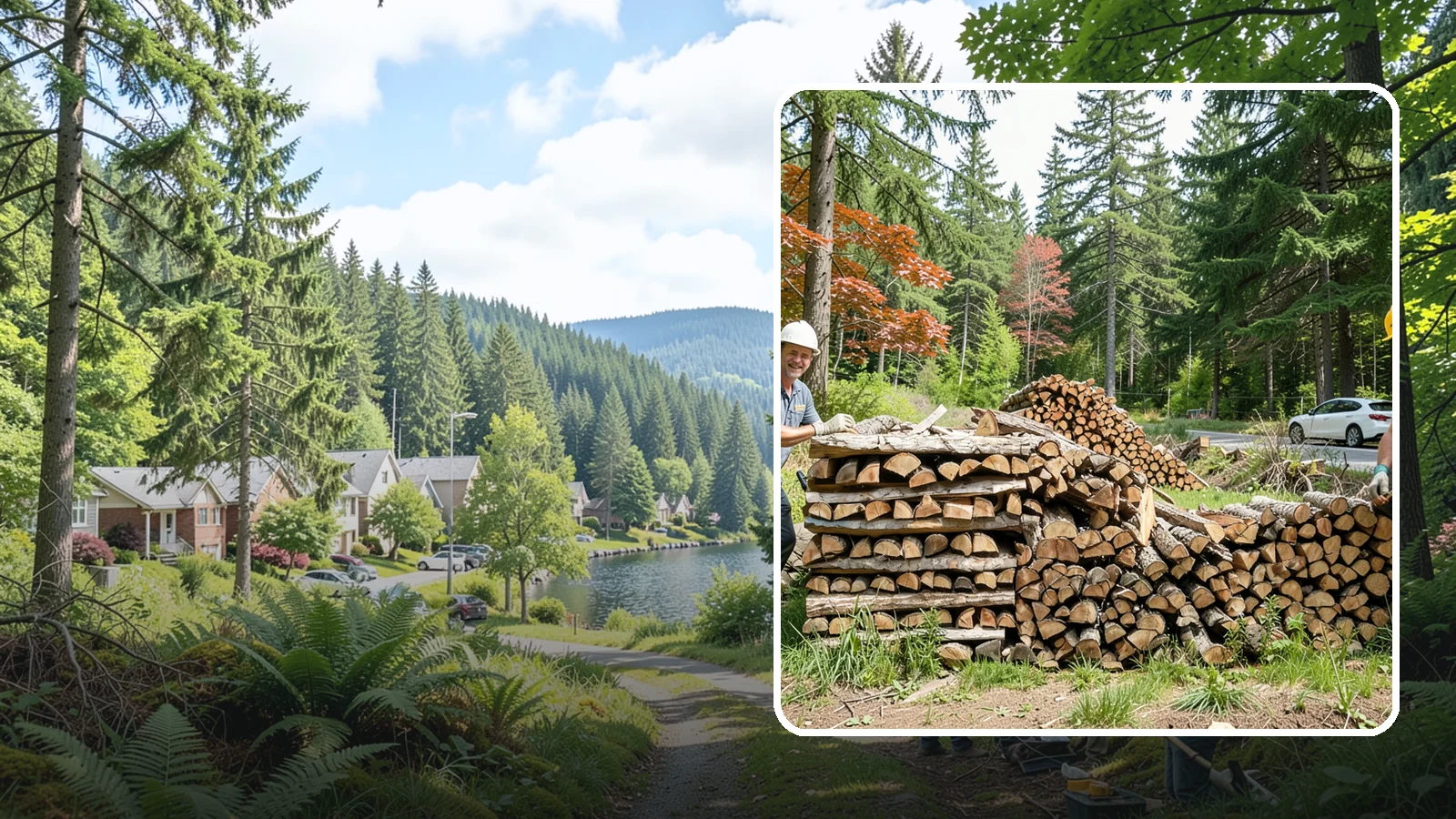 Small Bundle Firewood in Lake Forest Park, King County, WA - Compact mini-bundles perfect for a quick single-fire burn or a night around the fire pit.