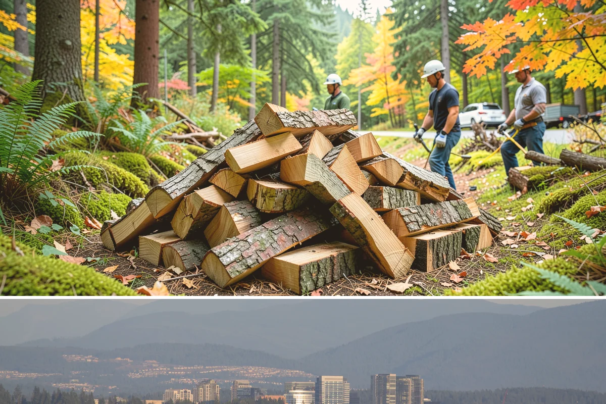 Small Bundle Firewood in Medina, King County, WA - Demand climbs on cool spring and autumn evenings when a short fire is all you want.