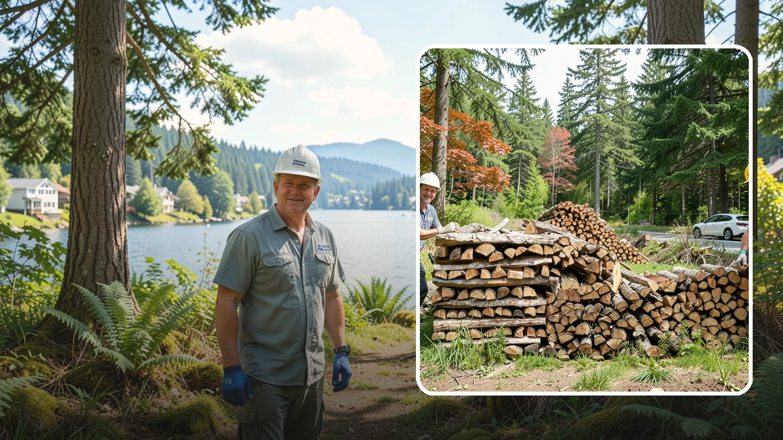 Small Bundle Firewood in Milton, King County, WA - Compact mini-bundles perfect for a quick single-fire burn or a night around the fire pit.