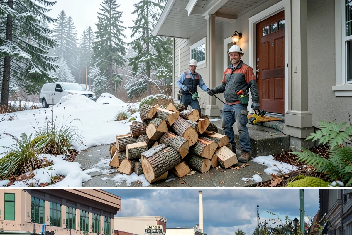 Small Bundle Firewood in Monroe, Snohomish County, WA - Demand climbs on cool spring and autumn evenings when a short fire is all you want.