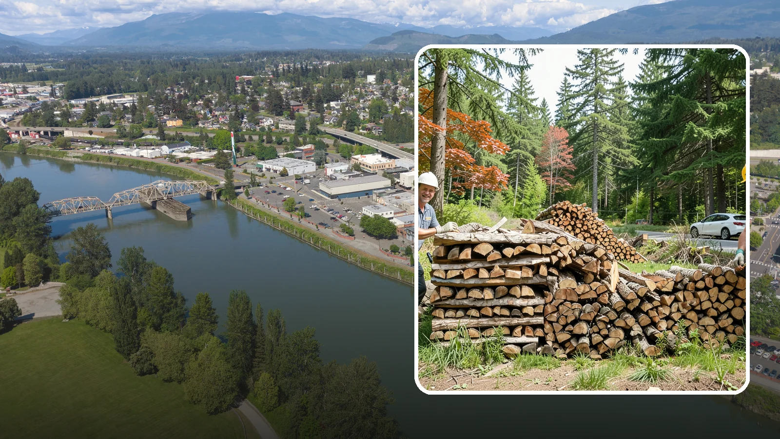 Small Bundle Firewood in Mount Vernon, Skagit County, WA - Compact mini-bundles perfect for a quick single-fire burn or a night around the fire pit.