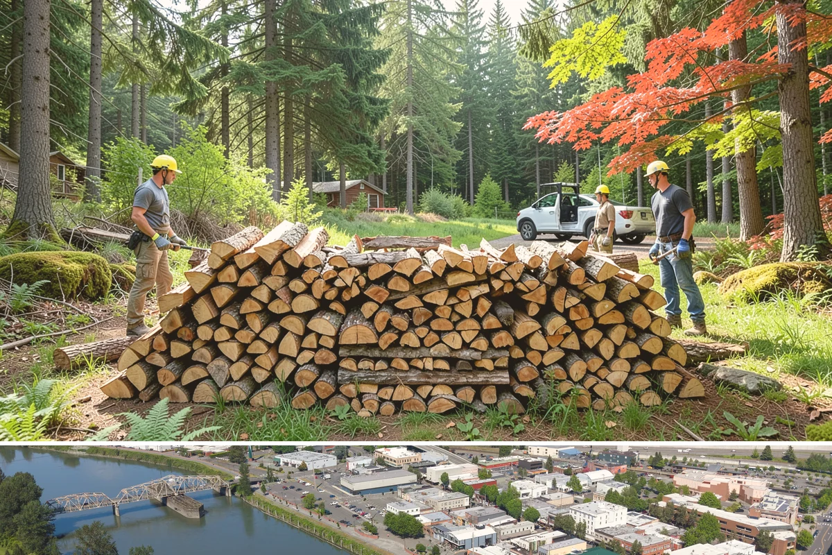 Small Bundle Firewood in Mount Vernon, Skagit County, WA - Demand climbs on cool spring and autumn evenings when a short fire is all you want.