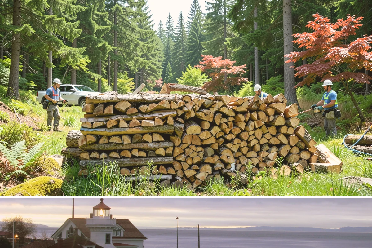 Small Bundle Firewood in Mukilteo, Snohomish County, WA - Demand climbs on cool spring and autumn evenings when a short fire is all you want.
