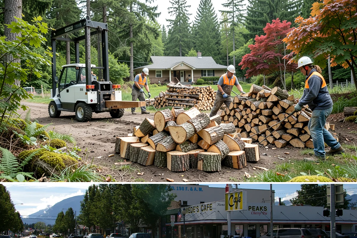 Small Bundle Firewood in North Bend, King County, WA - Demand climbs on cool spring and autumn evenings when a short fire is all you want.