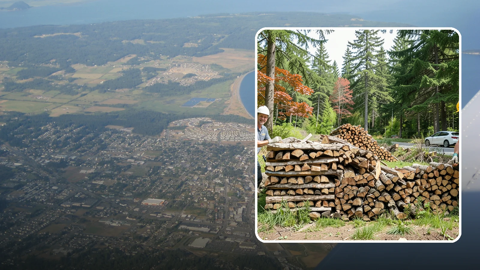Small Bundle Firewood in Oak Harbor, Island County, WA - Compact mini-bundles perfect for a quick single-fire burn or a night around the fire pit.