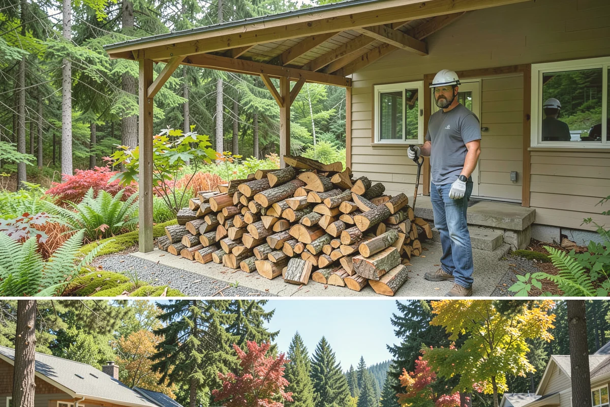 Small Bundle Firewood in Orting, Pierce County, WA - Demand climbs on cool spring and autumn evenings when a short fire is all you want.