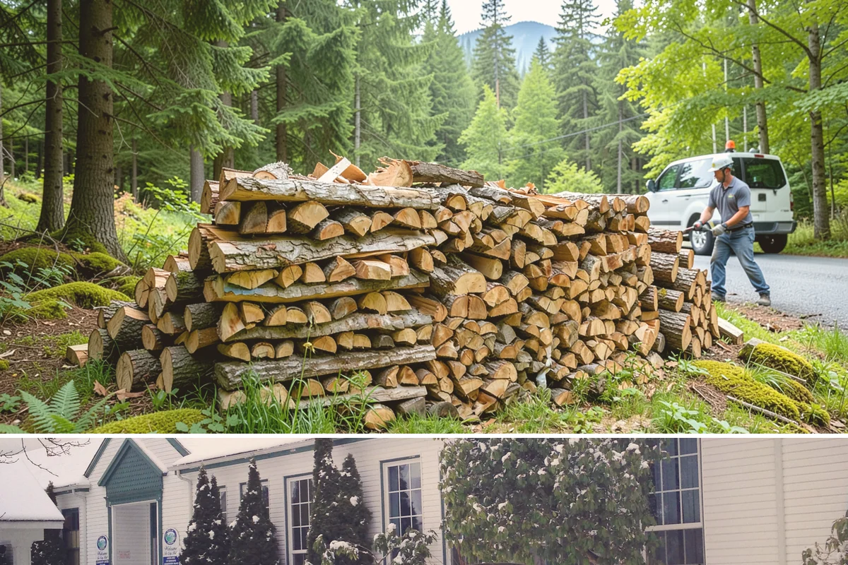 Small Bundle Firewood in Pacific, King County, WA - Demand climbs on cool spring and autumn evenings when a short fire is all you want.