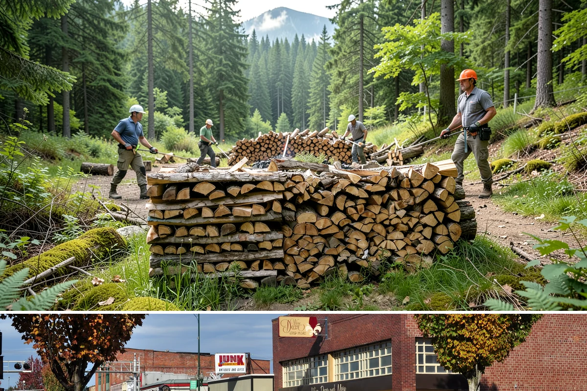 Small Bundle Firewood in Puyallup, Pierce County, WA - Demand climbs on cool spring and autumn evenings when a short fire is all you want.